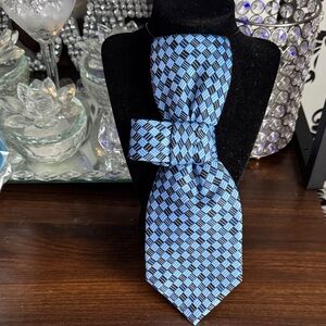 Blue Patterned Men's Tie